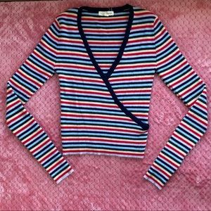 LA Hearts Striped Sweater